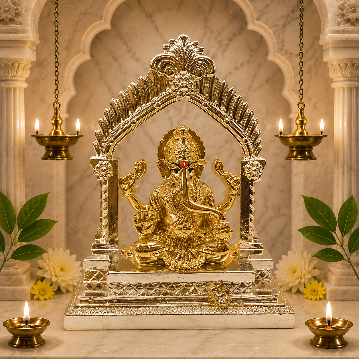 Silver Ganesh Ji